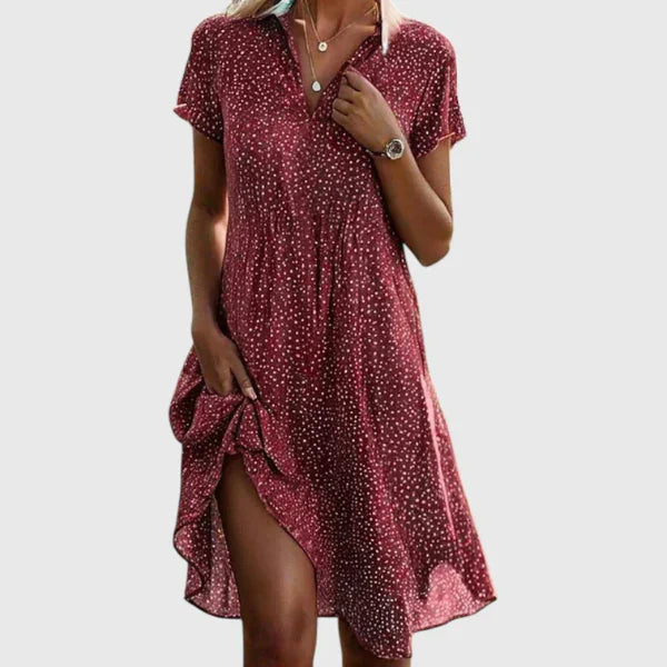 Noa - Short Sleeve Midi Dress